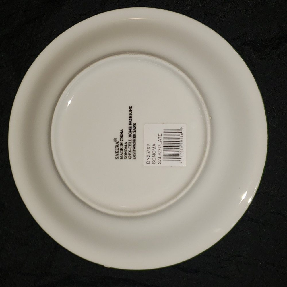 Sonoma Tan Salad Plate Sponge Body Coupe Shape - Picture 4 of 4
